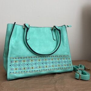 (N/A) Turquoise shoulder bag